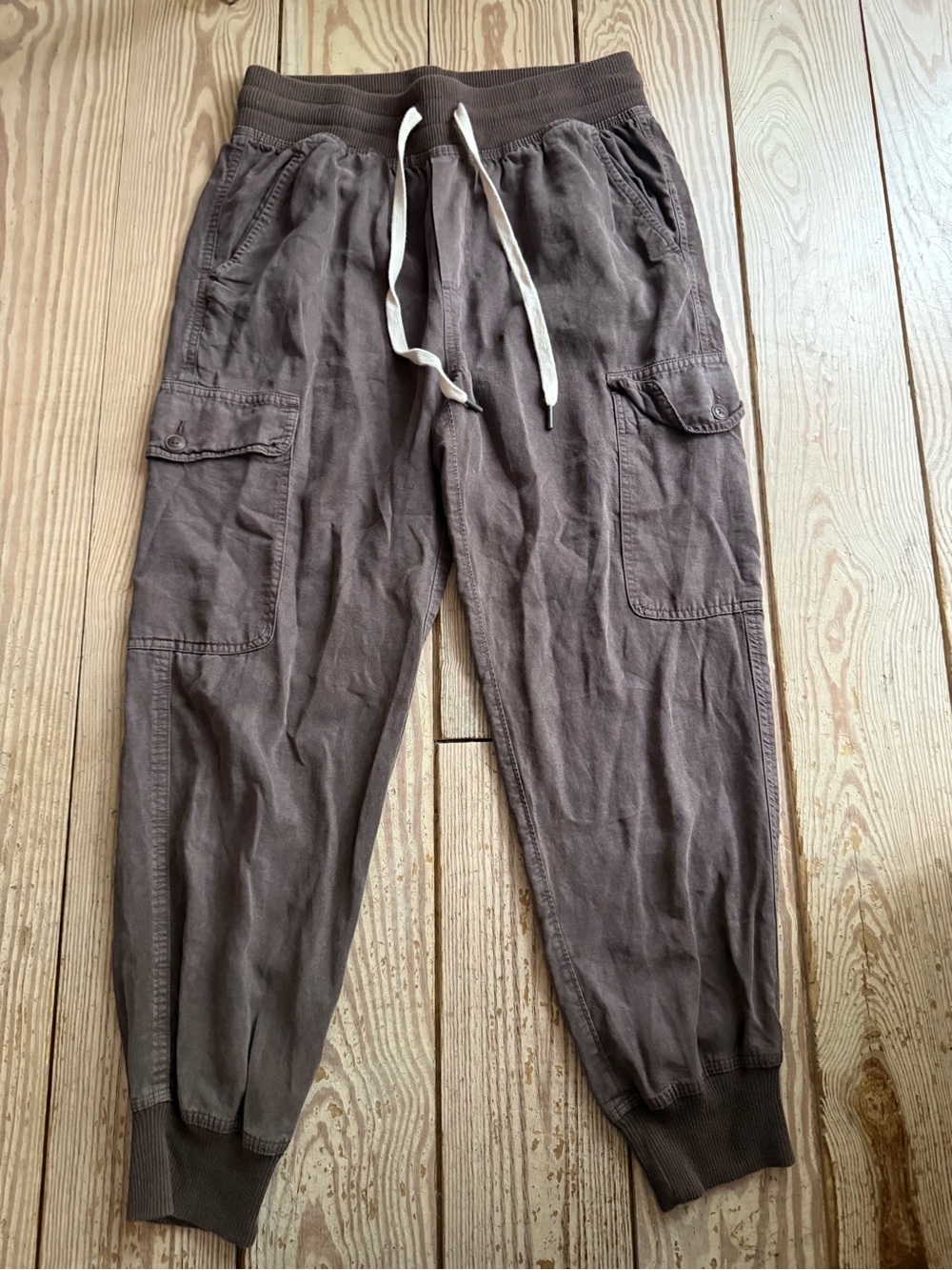 Aerie Brown Cargo Jogger Pants Small Petite